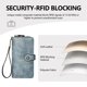 thumbnail image 5 of Cartera TFKGS de piel con bloqueo RFID de gran capacidad, azul, 5 of 9