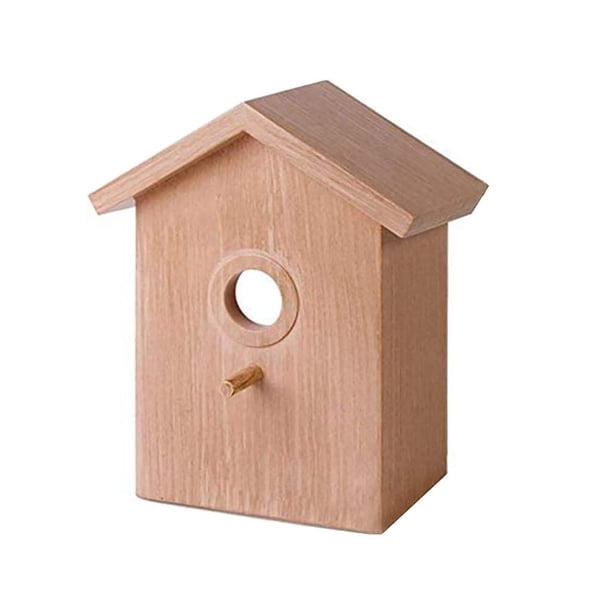 Caja De Nido De Pájaros Para Colgar En La Pared, Ventosa, Jaula De Pájaros, Caja De Nido De Madera, Refugio Para Decoración De Ventanas De Jardín Yuarrent PT002147-00