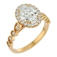 thumbnail image 2 of SuperJeweler 2 1/2 Carat Oval Shape Diamond Engagement Ring In 14 Karat Yellow Gold For Women, 2 of 6