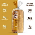 thumbnail image 4 of Kiss My Keto Bread Zero Carb (0g-Net) – Wheat Bread Loaf, Low Calorie Bread – Sugar Free Bread & High Protein Bread – Thin Sliced Bread, Sandwich Bread Whole Wheat (Golden Wheat, 2-pack), 4 of 7