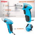 thumbnail image 3 of Destornillador eléctrico Hi-Spec de 3,6 V con juego de brocas de 27 piezas, color azul, 3 of 6