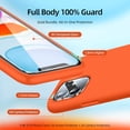 thumbnail image 2 of [5 in 1 for iPhone 11 Case 6.1, with 2 Pack Screen Protector + 2 Pack Camera Lens Protector, Liquid Silicone Ultra Slim Shockproof Protective Phone Case [Microfiber Lining] (Red)…, 2 of 12