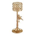 thumbnail image 1 of Candelabro de cristal de Metal Vintage regalos de decoración de aniversario de bodas de oro METRO Zulema Sujetavelas, 1 of 8