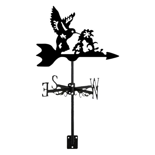 Veleta de Metal para pájaros, indicador de dirección del viento de animales, veleta para patio, césped, decoración de jardín, decoración al aire libre