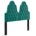 thumbnail image 3 of Modway Augustine Performance Velvet King/California King Headboard in Teal, 3 of 10