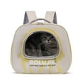 thumbnail image 3 of Astronaut Pet Carrier Backpack - Transparent Window Ventilated Travel Case for Small Animals, Lightweight Portable Puppy Cat Rabbit Hamster Carrier, Durable PC EVA Material for Camping Hiking, 3 of 5