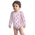 thumbnail image 2 of Xecao Seahorse and Starfish Print Baby unisex-baby Cotton Long-sleeve Bodysuits-18 Months, 2 of 6