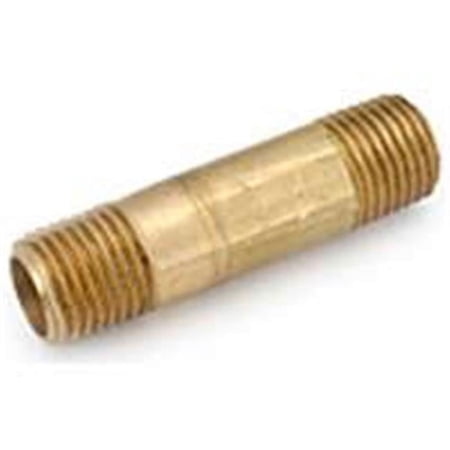 Anderson Metal 38300-1635 1 x 3.5 In. Red Brass Nipple - Red