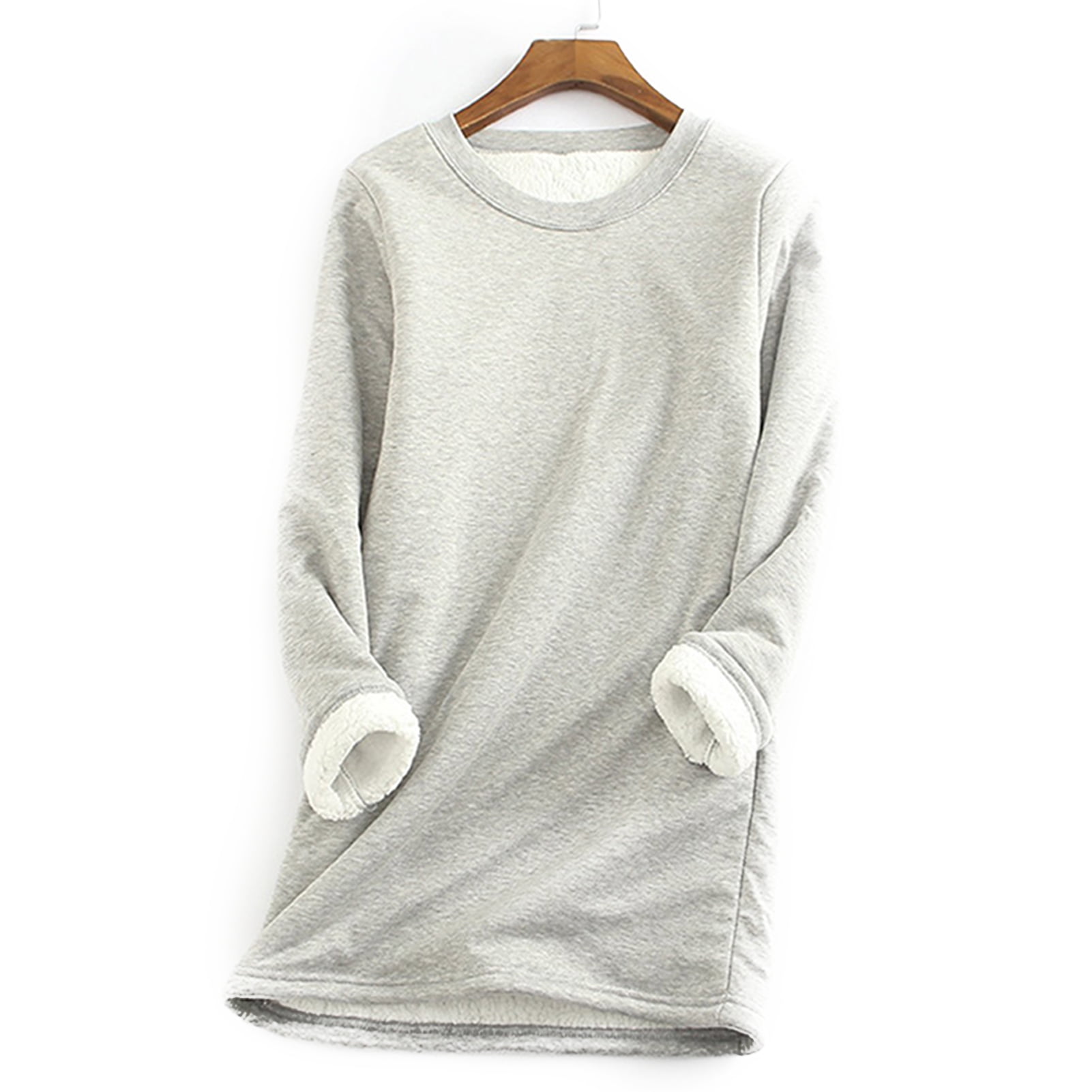 Soft Comfortable Women'S Sweater for Mother Warm Fleece Long Sleeve ...