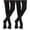 Black, variant on Girls Tights, 2 Pack Uniform Classic Stockings, Sizes S-L