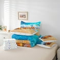 thumbnail image 4 of Erosebridal Kawaii Starfish Bedding Sets Full Size, Summer Beach Comforter Sets with Sheets, Marine Seashell Reversible Bed Set, Super Cozy Room Decoration, 7-Piece, 4 of 6