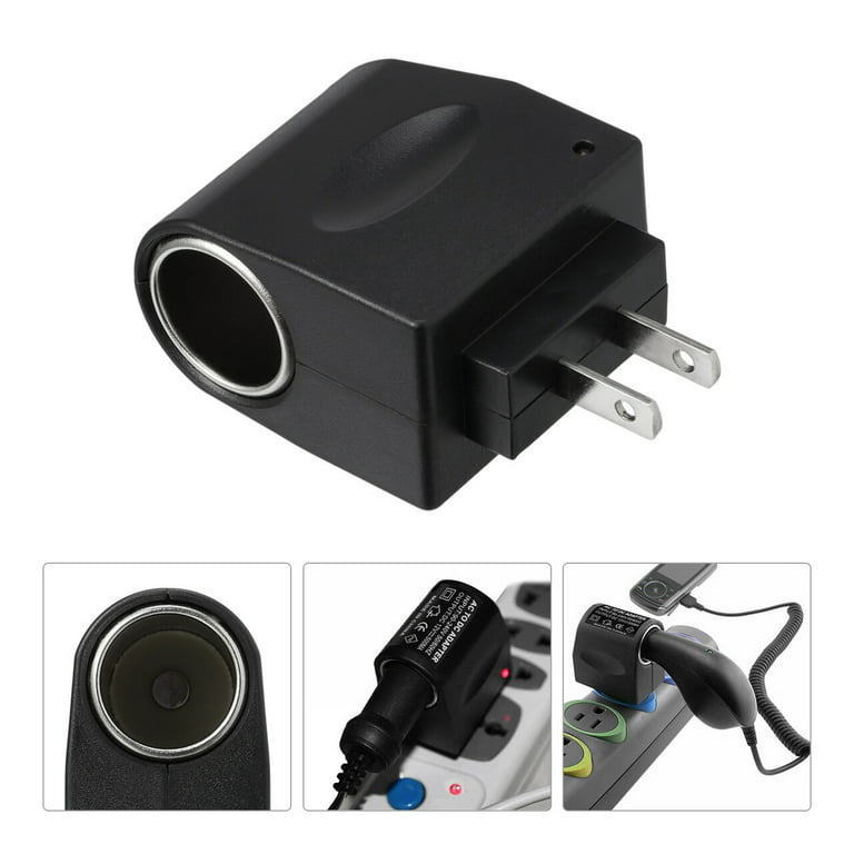 deformation indsats fløde Car Cigarette Lighter Converter Plug Adapter 110V-240V AC Wall Power To 12V  DC - Walmart.com