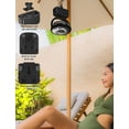 thumbnail image 3 of Baby Stroller Oscillating Fan with LED Light, 5000mAh Rechargeable Battery Operated Small Camping Tent Fan 3 Speed for Hanging, Winding, Standing, Hand Held with Hook & Diffuser Holder, 3 of 10
