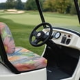 thumbnail image 4 of Aplkyhs Boho Mandala Dragonfly Print Golf Cart Seat Towel Blanket Golf Cart Seat Covers Golf High Quality Golf Cart Seat Cover Stylish Club Car Precedent Seat Covers Keep Seats Cool, 4 of 7