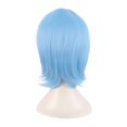thumbnail image 4 of LinYooLi Perruque Cosplay en Fibre Synthétique 16 Pouces/40 cm (Blanc/bleu Azure), 4 of 4