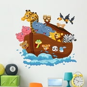 Noahs Ark Wall Decal Mural by Wallmonkeys Peel and Stick Graphic (48 in W x 46 in H) WM154157
