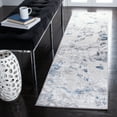 thumbnail image 3 of SAFAVIEH Amelia Ashley Abstract Runner Rug, Grey/Blue, 2' x 6', 3 of 9