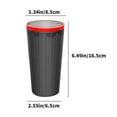 thumbnail image 3 of Car Trash Can Mini Car Garbage Bin 550ML Large Capacity Cup Shaped Garbage Bin Comes With 2 Rolls Of Garbage Bags, 3 of 6