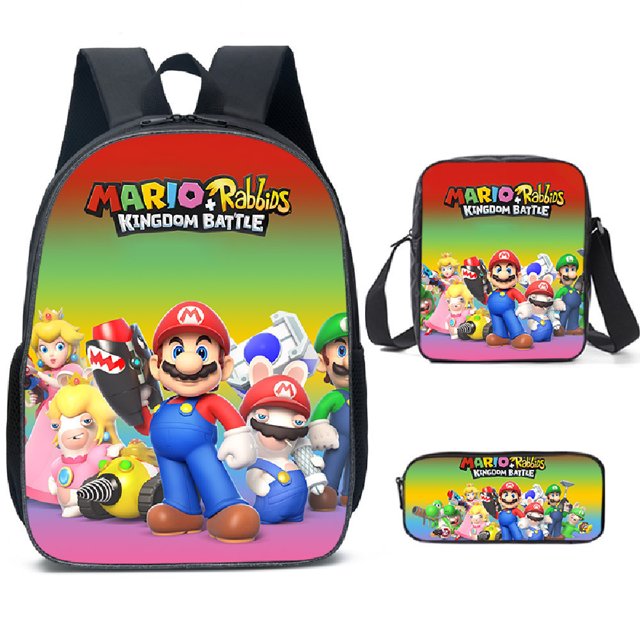 Rick And Morty School Bag Three-piece, Multi-size Backpack, Student School Bag