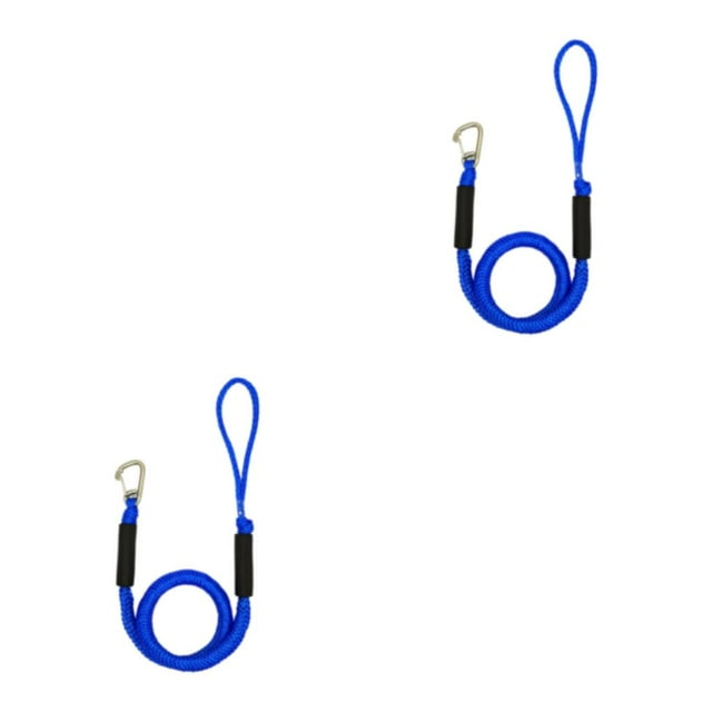 Guardoinrt 2pcs/set Expandable Dock Line Rope Accommodating Boat S Needs Rustproof blue 2Set