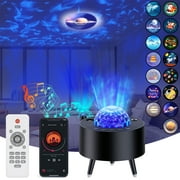 Galaxy Projector Star Night Light with Music Speaker, 3 White Noise, 15 Projection Scenes
