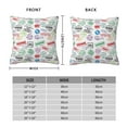 thumbnail image 2 of Pofeuu Stamp Set Collection Print Double-sided plush pillowcase Square Throw Pillow Covers Pillows Cover for Living Room Bedroom Sofa Couch Cushion Cover（No pillow core）-26"x26", 2 of 7