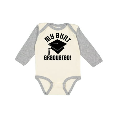 

Inktastic My Aunt Graduated Niece Nephew Gift Gift Baby Boy or Baby Girl Long Sleeve Bodysuit