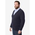 thumbnail image 3 of KingSize Men's Big & Tall Shoreman’S Cardigan Cable Knit Sweater, 3 of 3