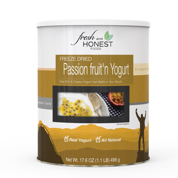 Fresh And Honest Foods Freeze Dried Passion Fruit N Yogurt 17 6 Oz 10 Can Walmart Com Walmart Com