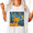 White, variant on Graphic Tees Starry Night UFO Cat Print Tshirt Black S-5XL Surreal Art Shirts Tops