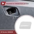 thumbnail image 3 of Tapa de Boquilla de Lavaparabrisas del Parachoques Frontal Izquierdo Unique Bargains No.30698208 Tapa de Recubrimiento del Parachoques para Volvo XC90 2003-2006 Plástico Blanco 1 Pcs, 3 of 7