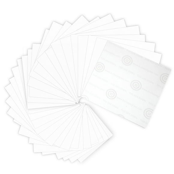 Roln Shelf Paper Bullseye Thinfire, 30 hojas, 12 x 12 cm, cristal