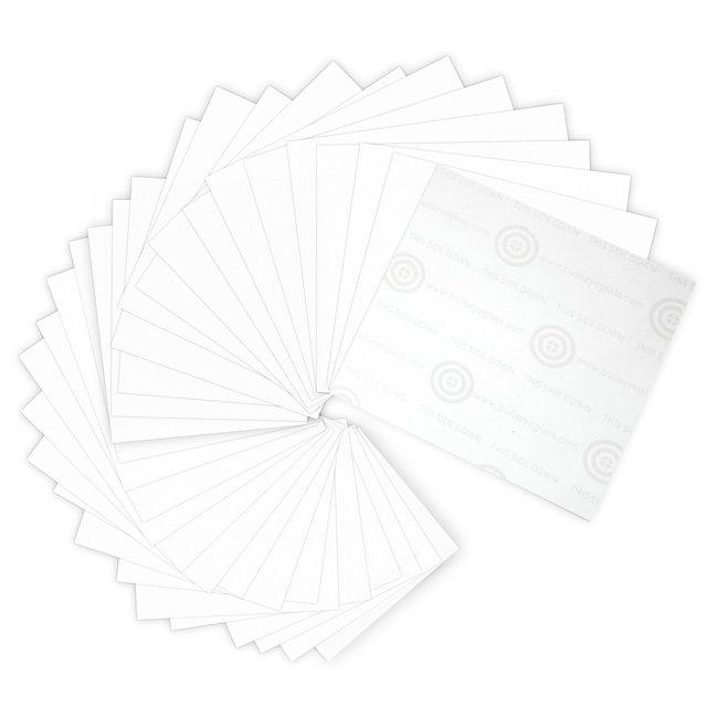 Roln Shelf Paper Bullseye Thinfire, 30 hojas, 12 x 12 cm, cristal