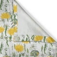 thumbnail image 4 of Ambesonne Nature Valance Pack of 2, Daffodils and Meadow Flowers, 54"X12", Earth Yellow Green and White, 4 of 5