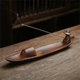 thumbnail image 3 of AMERTEER Incense Censer Holder Antique Style Exquisite Workmanship Boat Shape Creative Ceramic Backflow Aroma Diffuser for Yoga Room, 3 of 10