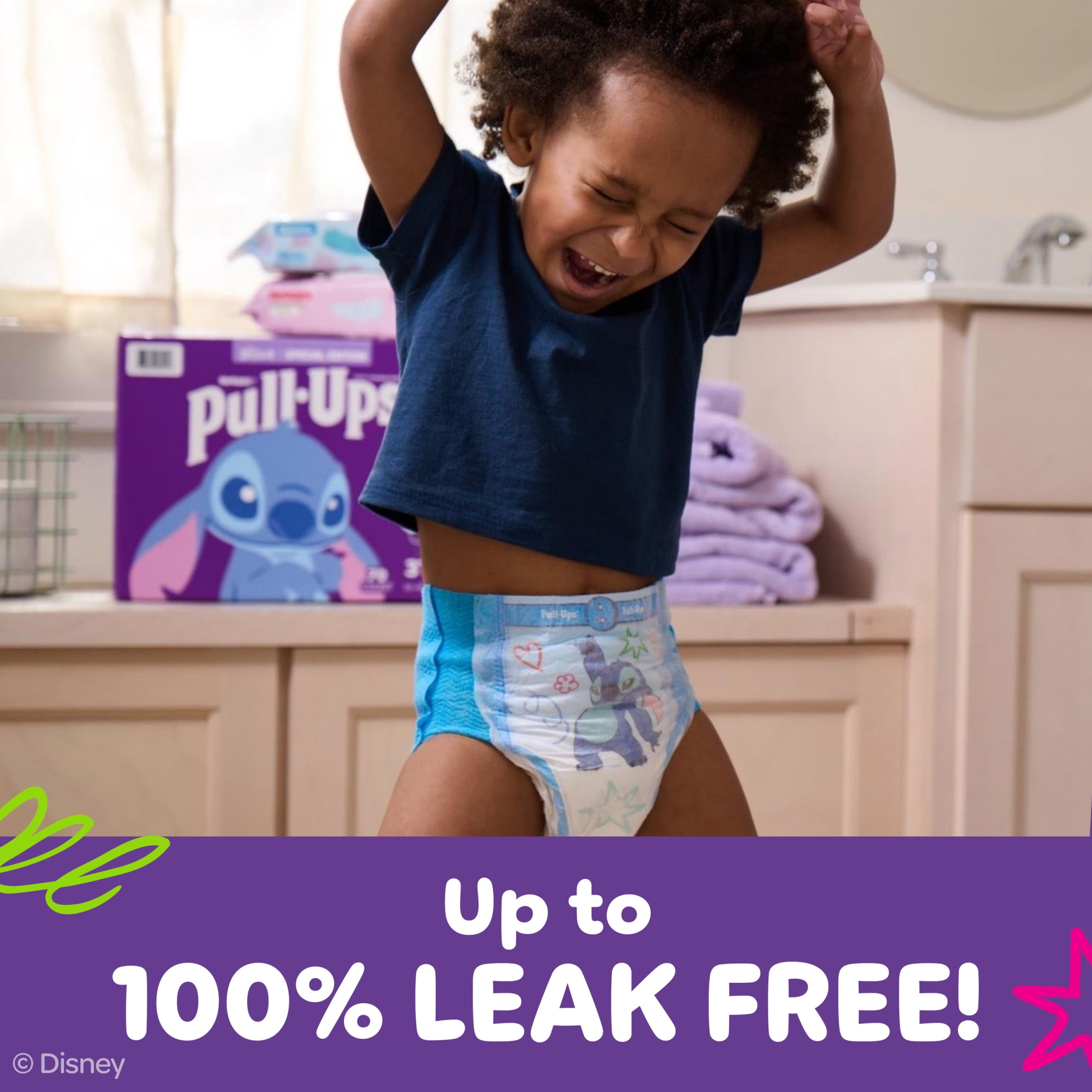 (2 pack) Pull-Ups Boys Potty Training Pants Disney Special Edition, 4T-5T, 60 Count