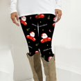 thumbnail image 2 of Gibobby Pantimedias para Mujer Cómodas y Cálidas Leggings de mujer Pantalones de bota con estampado navideño Pantalones de cintura cómodos (Negro, XL), 2 of 5