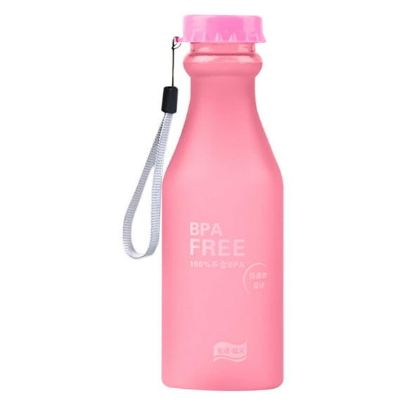 Water Bottle, Sports Water Bottles BPA Free Water Bottle With Time Marker,Small mouth Leakproof Water Bottle with Strap for Gym Fitness Hiking Bike Camping