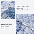 thumbnail image 4 of Kasentex Vintage Blue Patchwork Floral Quilt Set - All Season Bedding, 4 of 7