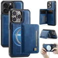 thumbnail image 1 of AutSpace Funda para Apple iPhone 13 Pro, Bloqueo RFID, Cuero PU, Compatible con MagSafe, Billetera Desmontable 2 en 1 con Tarjetero, Soporte, Cubierta Protectora Magnética, Azul, para iPhone 13 Pro, 1 of 8
