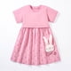 thumbnail image 2 of Vestido con estampado de conejito para niña REDARER: vestido ligero de verano, informal, estilo caricatura, para tallas 12 a 18 meses., 2 of 5