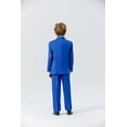 thumbnail image 5 of Wehilion Boy Slim Fit Suit Kids Formal Suits for Boys Jacket Vest Pants and Shirt Set,Royal blue, 5 of 5