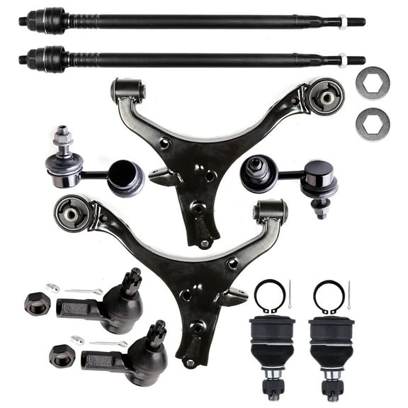 CCIYU Lower Control Arm Lower Ball Joints Front Sway Bar End Link Outer Inner Tie Rod Ends fit for Honda CIVIC for Acura EL 10pcs Suspension Kit Fits select: 2001-2002,2004-2005 HONDA CIVIC LX