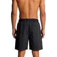 thumbnail image 6 of Plus Size Men's Athletic Work Shorts, Nylon Quick Dry Joggers, Elastic Waist Drawstring Straight Leg, Lightweight Breathable Cargo Pockets for Gym Workout Running Hiking, Outdoor, 6 of 9