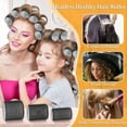 thumbnail image 4 of 43PCS Hair Curlers Rollers with Clips Hair Roller with 3 Sizes , Jumbo Hair Roller with 122Xk8846, 4 of 6