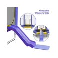 thumbnail image 3 of 7FT Trampoline With Safety Enclosure Net, Slide And Ladder, Easy Assembly Round Outdoor Recreational Trampoline, 3 of 5