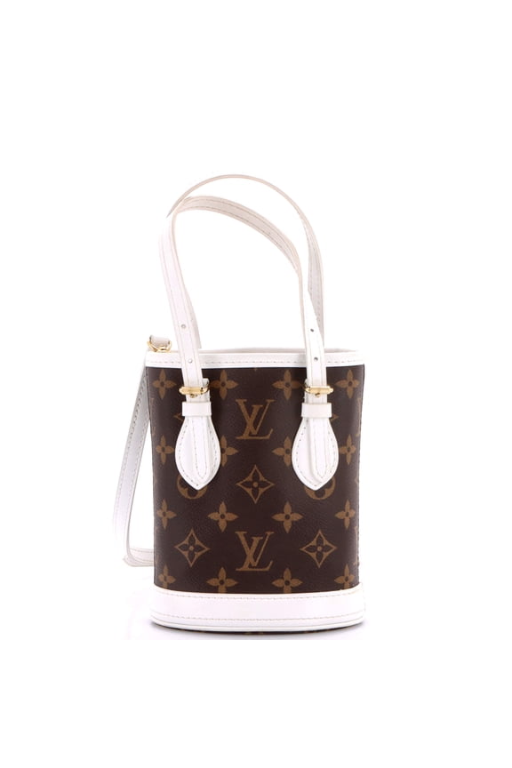 Pre-Owned Bucket Bag LV Match Monogram Canvas Nano By Rebag