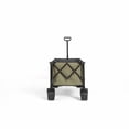 thumbnail image 2 of 300L Extra Large Folding Utility Wagon Cart with 220LBS Capacity, Heavy Duty Collapsible Garden Cart with 7" All-Terrain Wheels, Foldable Beach Wagon for Camping, Shopping, Outdoor, Green, 2 of 5