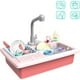 thumbnail image 4 of Juego de juegos para niños, fregadero de cocina con grifo simulado y accesorios de cocina incluidos, rojo, 4 of 7