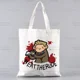 thumbnail image 1 of Good Omens Grow Better bolso de compras reutilizable para mujer, bolsas de lona con estampado ecológico, bolsos de hombro para Shopper de dibujos animados, 1 of 5